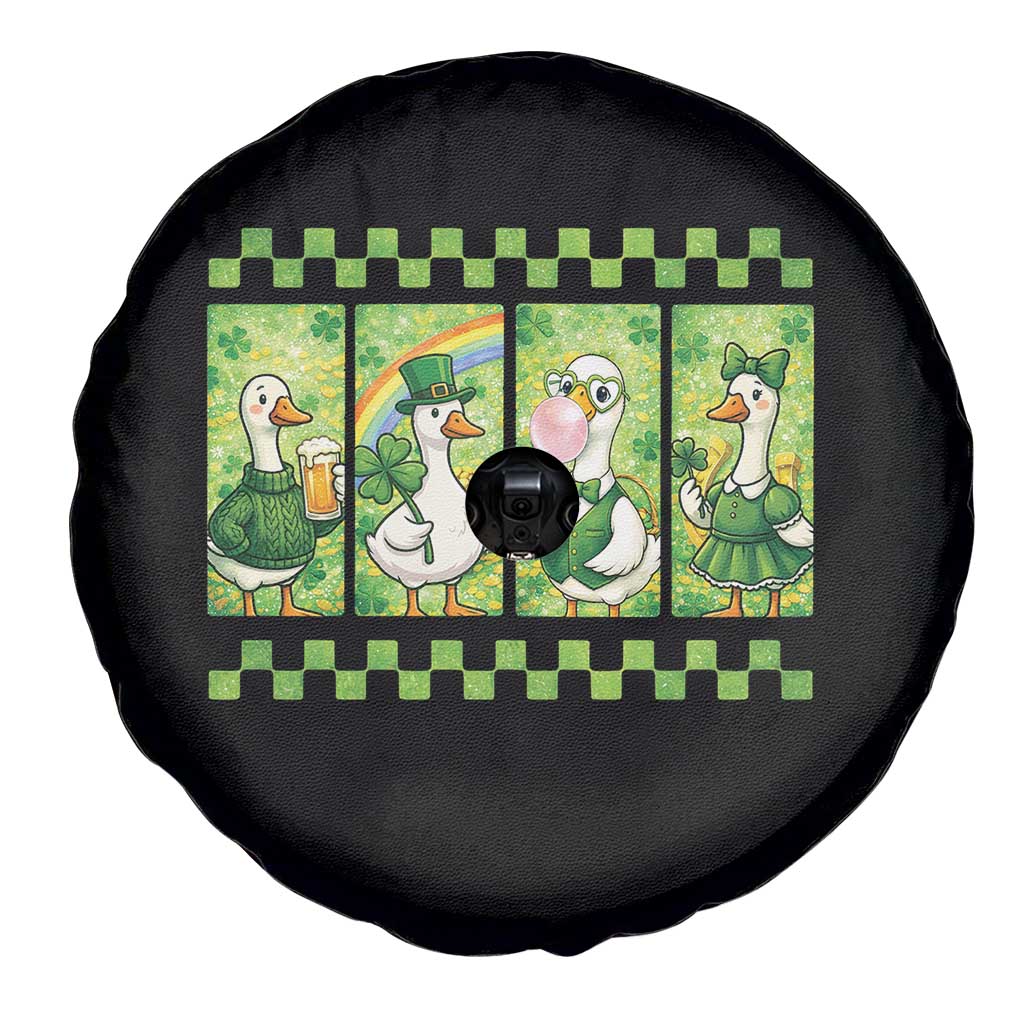Funny Silly Irish Goose Spare Tire Cover St Patricks Day Goose Lover Gift