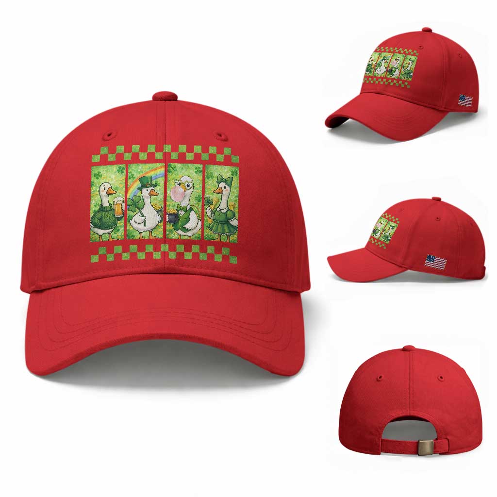 Funny Silly Irish Goose Baseball Cap St Patricks Day Goose Lover Gift