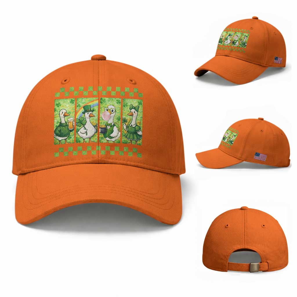 Funny Silly Irish Goose Baseball Cap St Patricks Day Goose Lover Gift