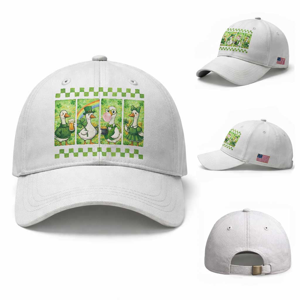 Funny Silly Irish Goose Baseball Cap St Patricks Day Goose Lover Gift