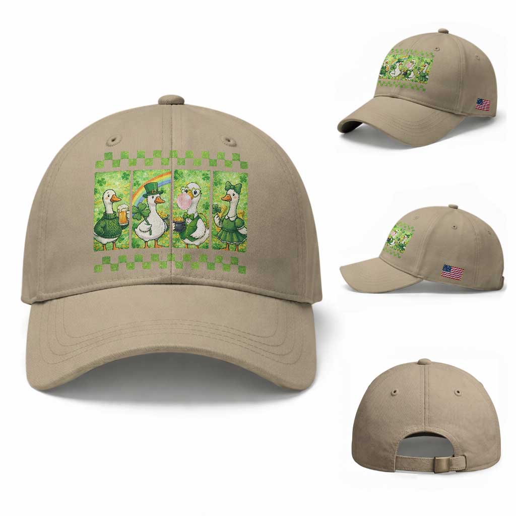 Funny Silly Irish Goose Baseball Cap St Patricks Day Goose Lover Gift