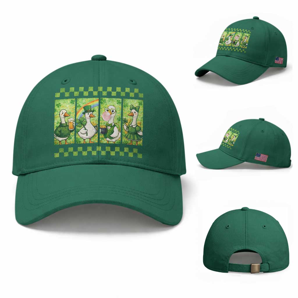 Funny Silly Irish Goose Baseball Cap St Patricks Day Goose Lover Gift