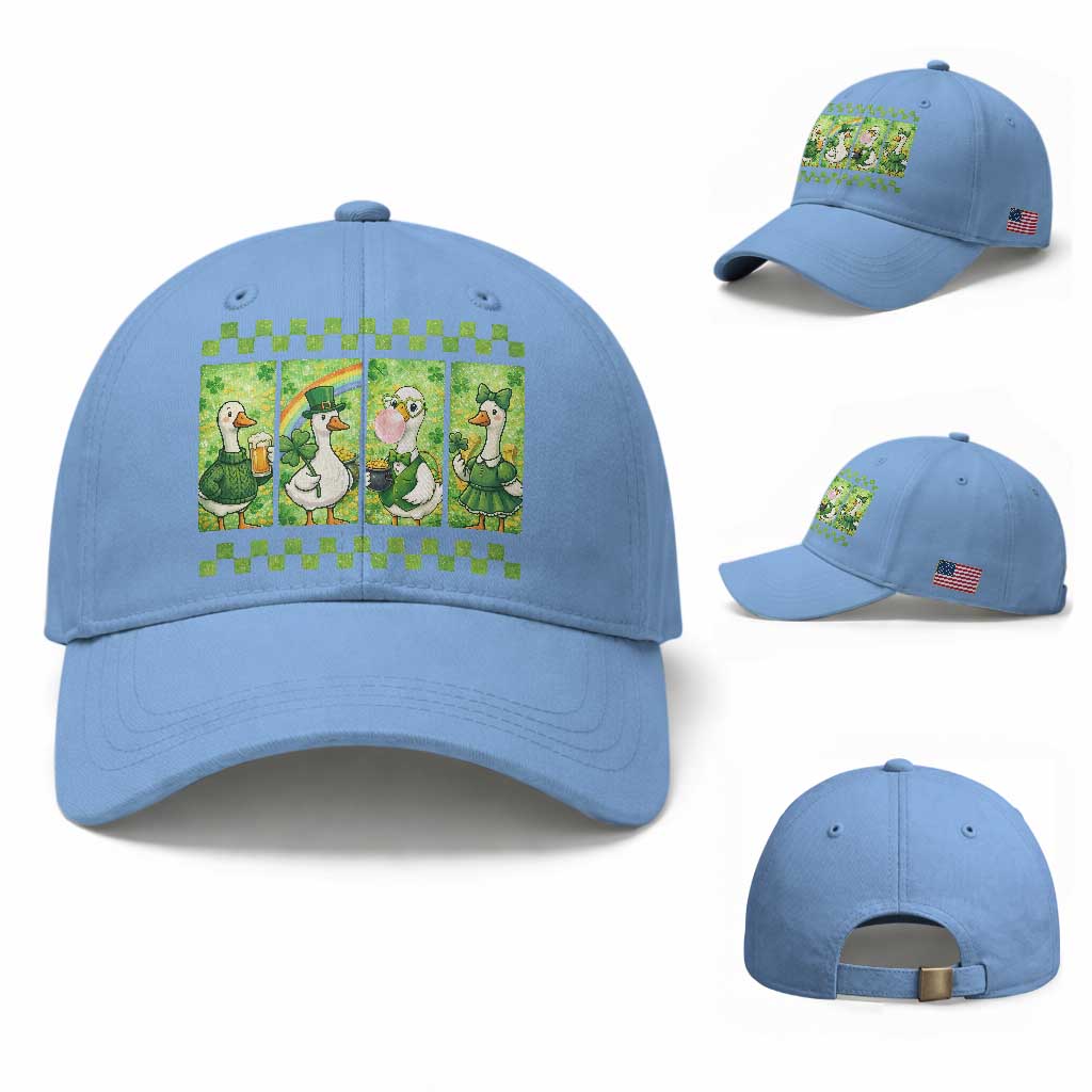 Funny Silly Irish Goose Baseball Cap St Patricks Day Goose Lover Gift