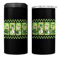 Funny Silly Irish Goose 4 in 1 Can Cooler Tumbler St Patricks Day Goose Lover Gift