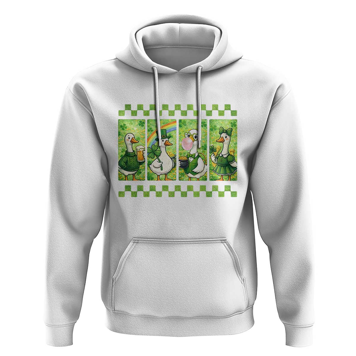 Funny Silly Irish Goose Hoodie St Patricks Day Goose Lover Gift