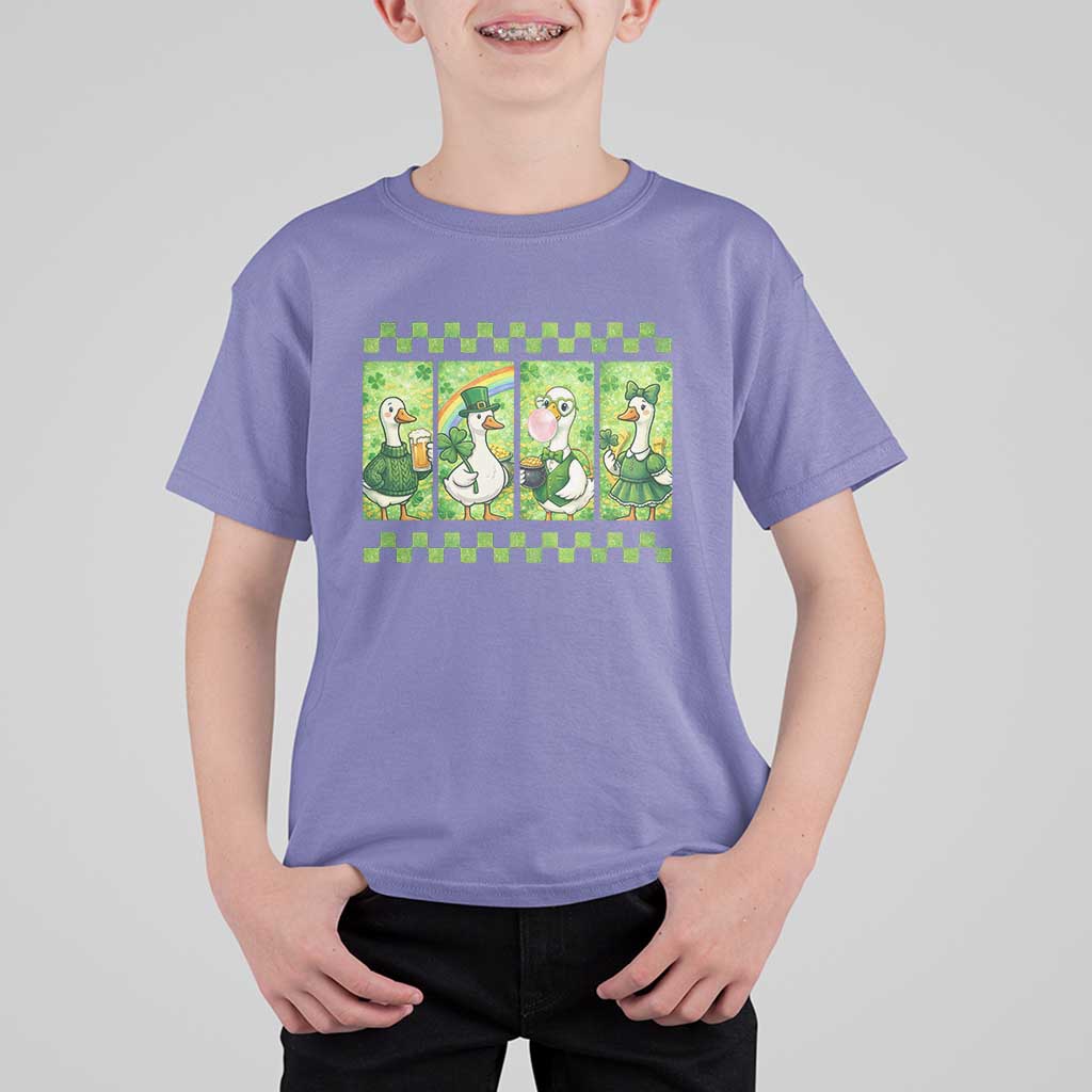 Funny Silly Irish Goose T Shirt For Kid St Patricks Day Goose Lover Gift