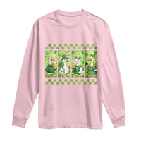 Funny Silly Irish Goose Long Sleeve Shirt St Patricks Day Goose Lover Gift