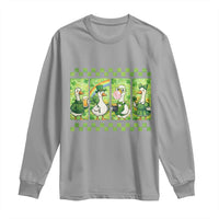 Funny Silly Irish Goose Long Sleeve Shirt St Patricks Day Goose Lover Gift