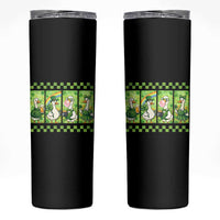 Funny Silly Irish Goose Skinny Tumbler St Patricks Day Goose Lover Gift