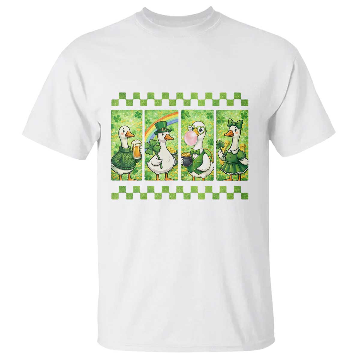 Funny Silly Irish Goose T Shirt St Patricks Day Goose Lover Gift