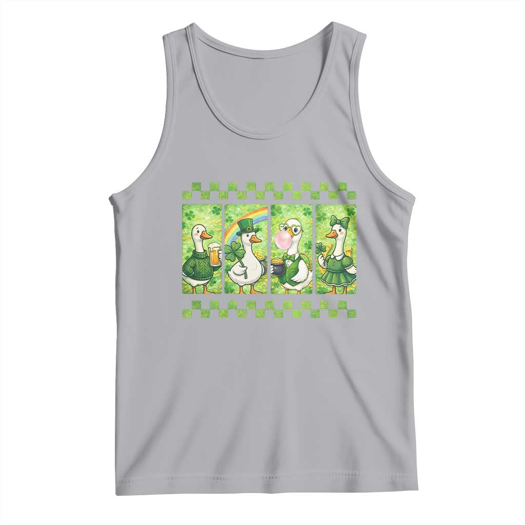 Funny Silly Irish Goose Tank Top St Patricks Day Goose Lover Gift