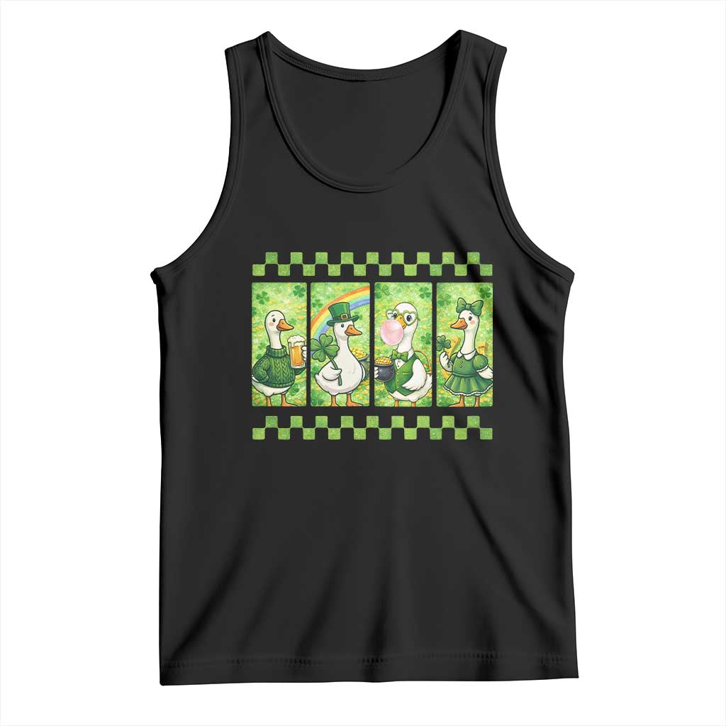 Funny Silly Irish Goose Tank Top St Patricks Day Goose Lover Gift