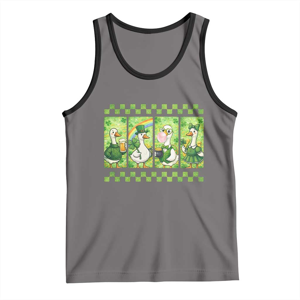 Funny Silly Irish Goose Tank Top St Patricks Day Goose Lover Gift
