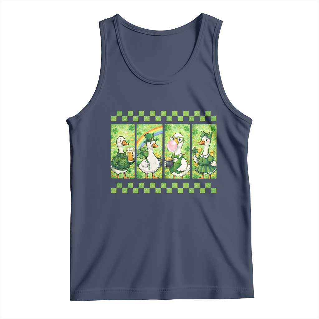 Funny Silly Irish Goose Tank Top St Patricks Day Goose Lover Gift