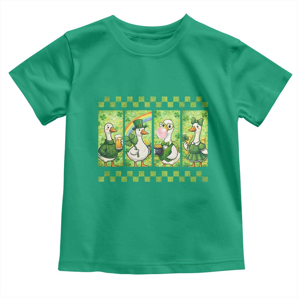 Funny Silly Irish Goose Toddler T Shirt St Patricks Day Goose Lover Gift
