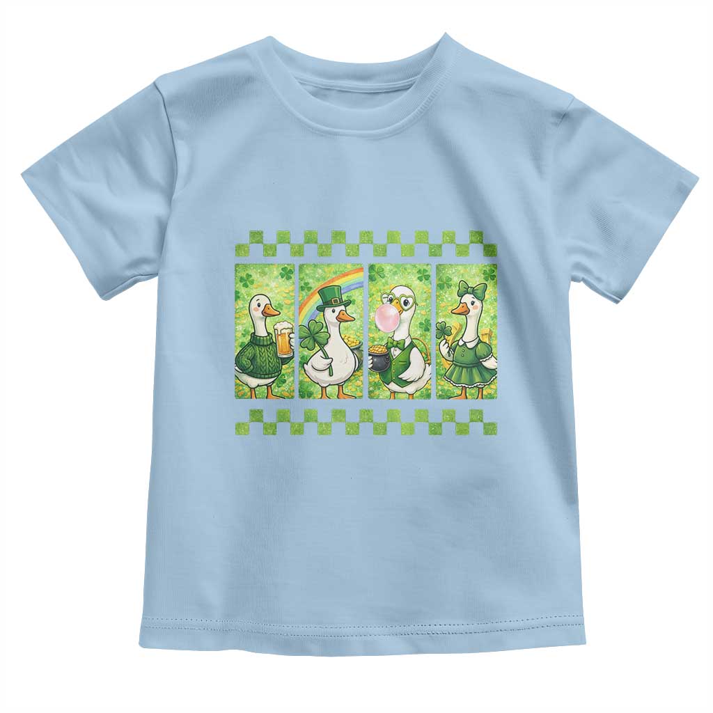 Funny Silly Irish Goose Toddler T Shirt St Patricks Day Goose Lover Gift