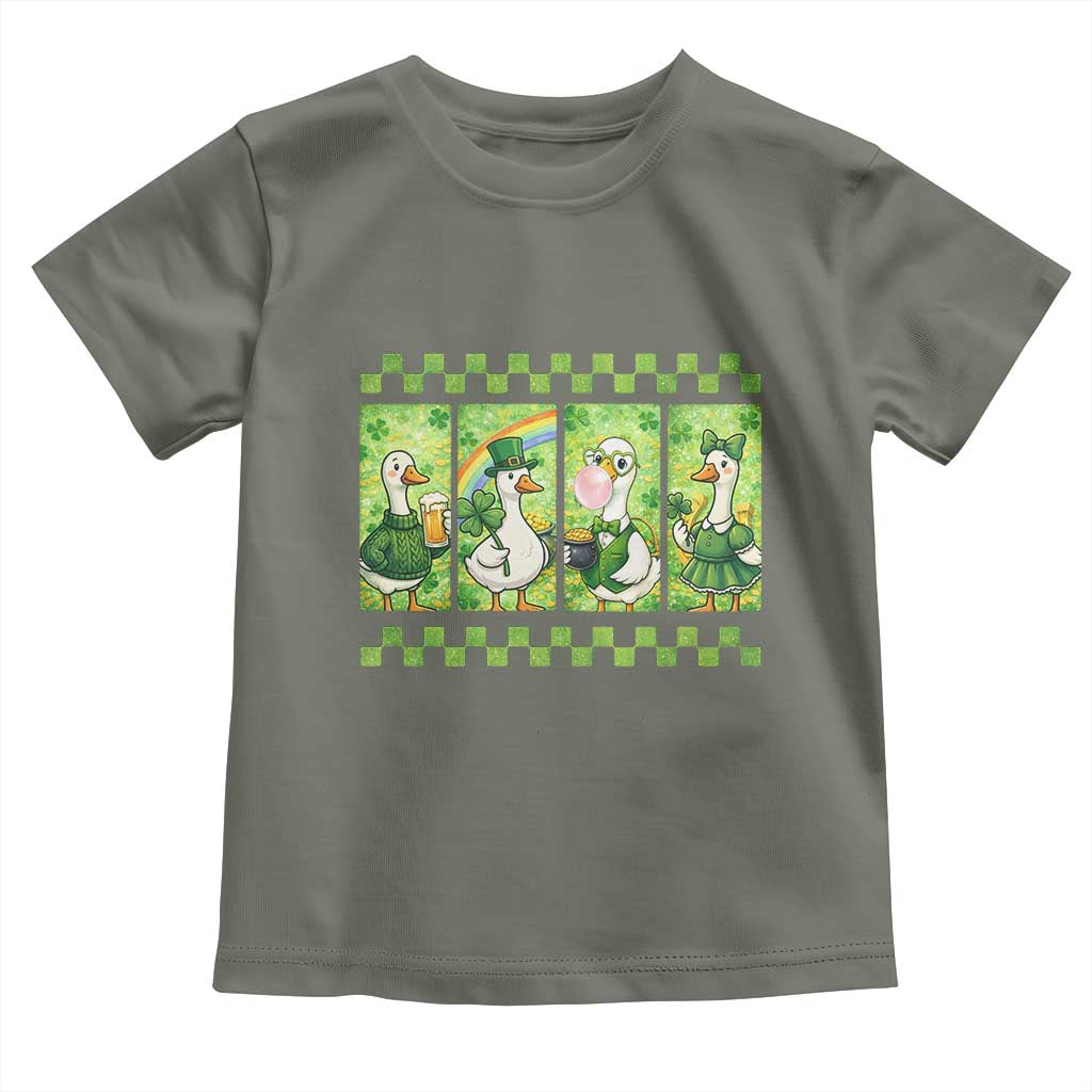 Funny Silly Irish Goose Toddler T Shirt St Patricks Day Goose Lover Gift