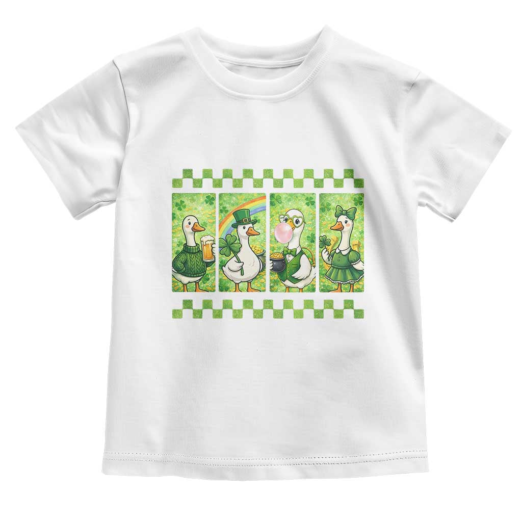 Funny Silly Irish Goose Toddler T Shirt St Patricks Day Goose Lover Gift