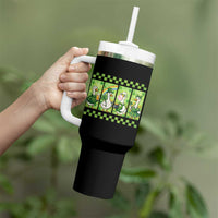 Funny Silly Irish Goose Tumbler With Handle St Patricks Day Goose Lover Gift