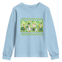 Funny Silly Irish Goose Youth Sweatshirt St Patricks Day Goose Lover Gift