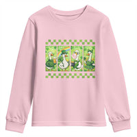 Funny Silly Irish Goose Youth Sweatshirt St Patricks Day Goose Lover Gift
