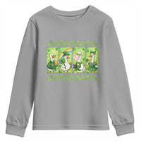 Funny Silly Irish Goose Youth Sweatshirt St Patricks Day Goose Lover Gift