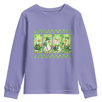 Funny Silly Irish Goose Youth Sweatshirt St Patricks Day Goose Lover Gift