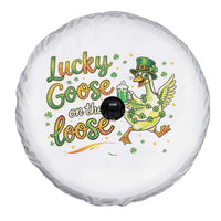 Retro Clover Duck Spare Tire Cover Lucky Goose On The Loose