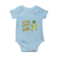 Retro Clover Duck Baby Onesie Lucky Goose On The Loose