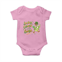 Retro Clover Duck Baby Onesie Lucky Goose On The Loose