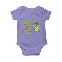 Retro Clover Duck Baby Onesie Lucky Goose On The Loose