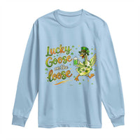 Retro Clover Duck Long Sleeve Shirt Lucky Goose On The Loose