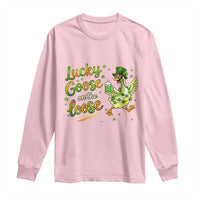 Retro Clover Duck Long Sleeve Shirt Lucky Goose On The Loose