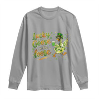 Retro Clover Duck Long Sleeve Shirt Lucky Goose On The Loose