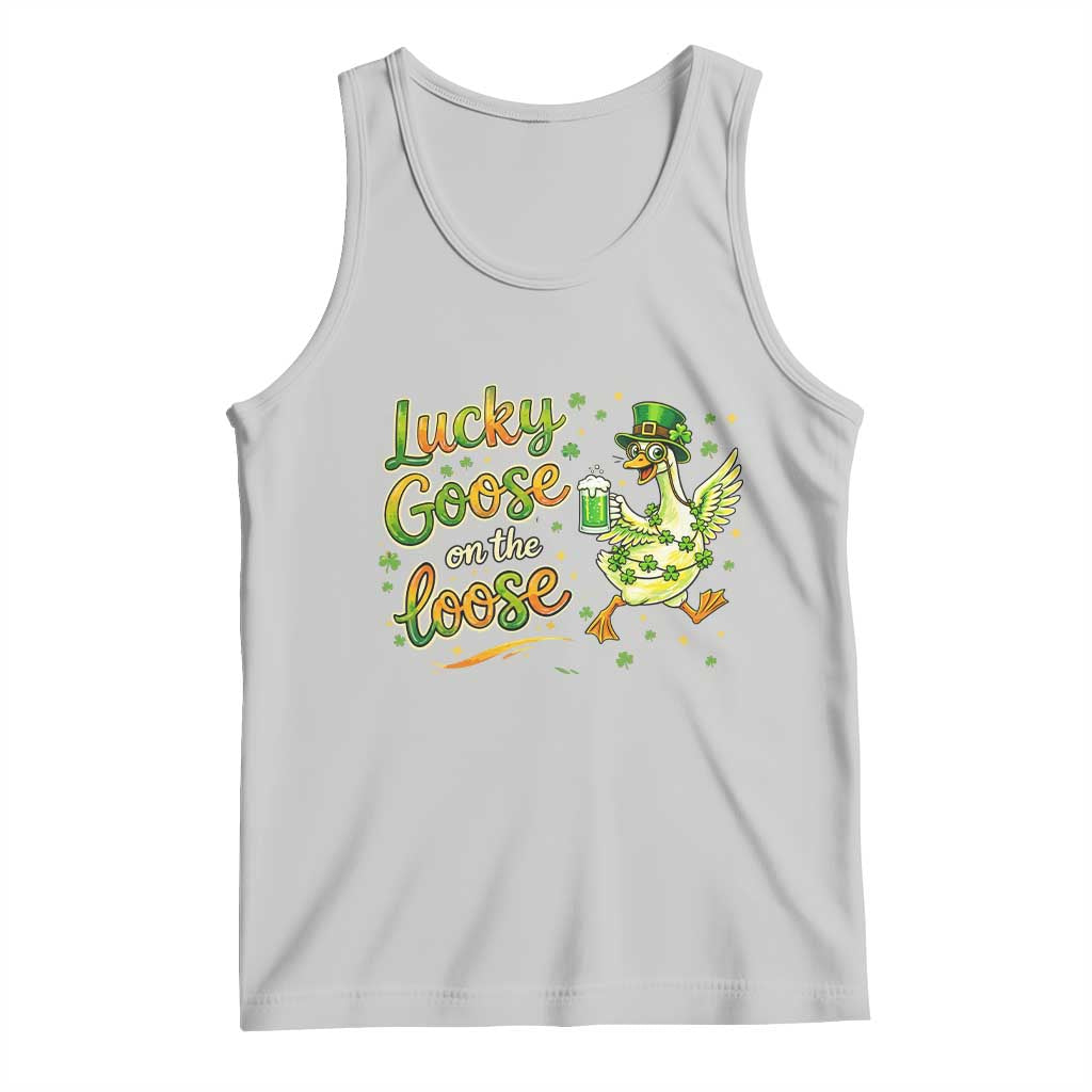 Retro Clover Duck Tank Top Lucky Goose On The Loose