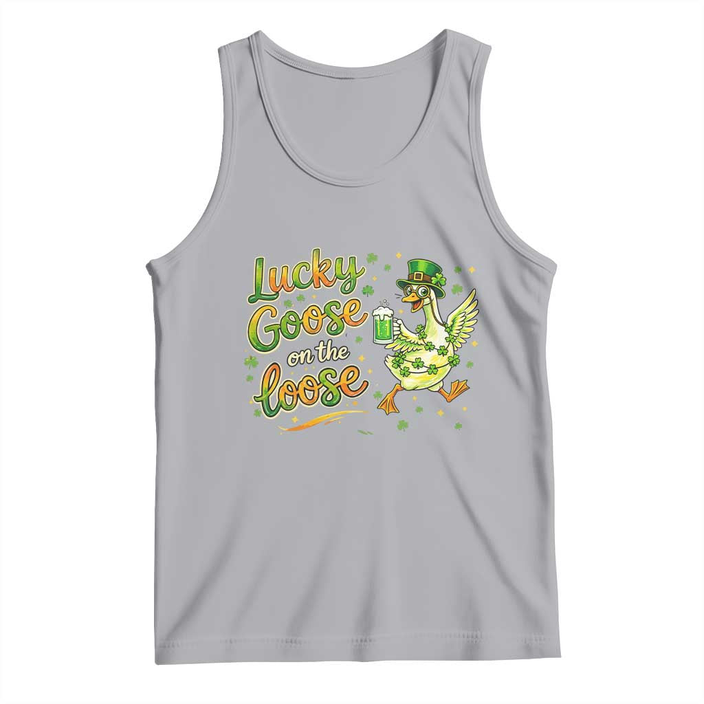 Retro Clover Duck Tank Top Lucky Goose On The Loose