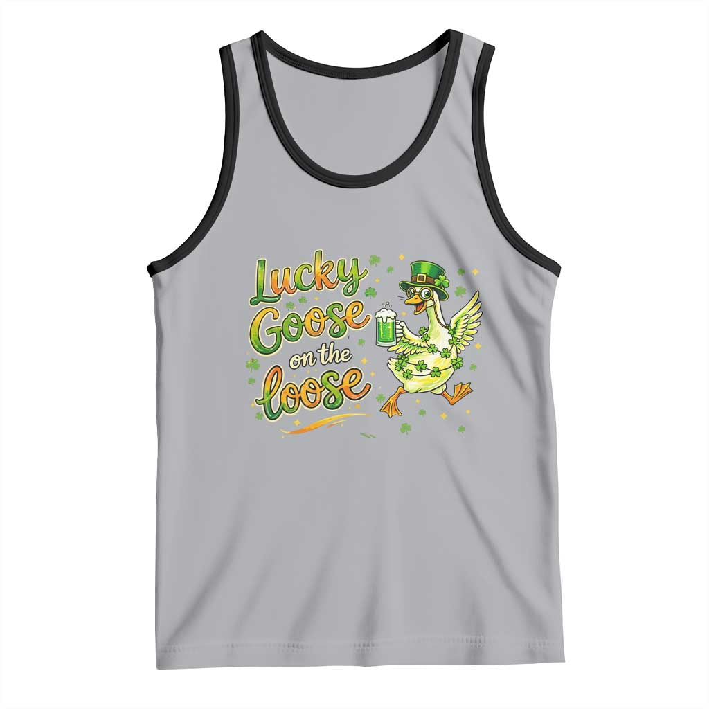 Retro Clover Duck Tank Top Lucky Goose On The Loose