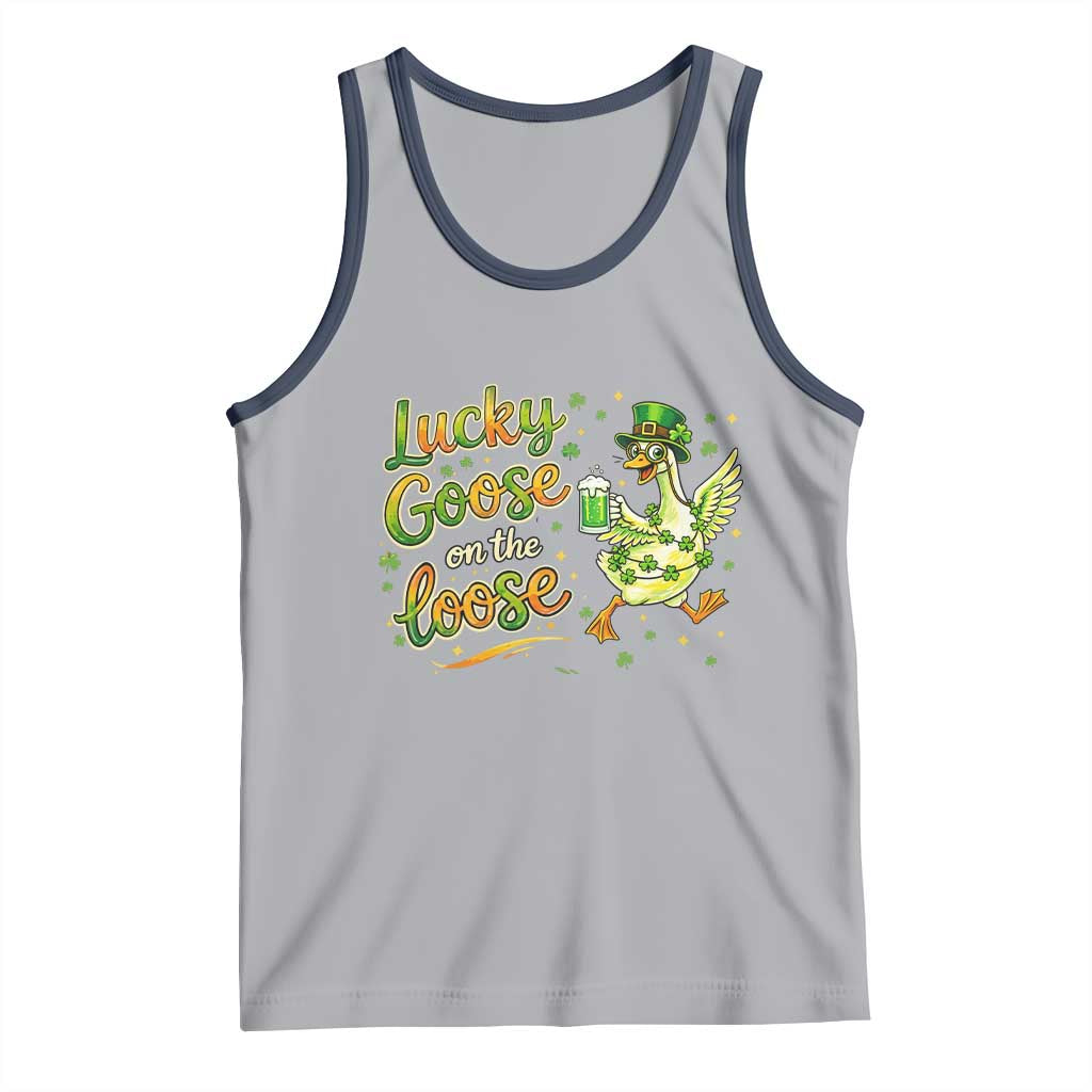 Retro Clover Duck Tank Top Lucky Goose On The Loose