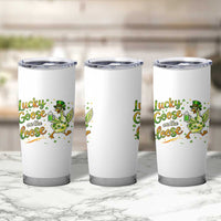 Retro Clover Duck Tumbler Cup Lucky Goose On The Loose