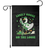 Funny Irish Goose Lover Garden Flag Lucky Goose On The Loose