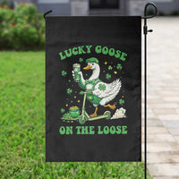 Funny Irish Goose Lover Garden Flag Lucky Goose On The Loose