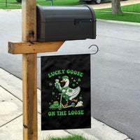 Funny Irish Goose Lover Garden Flag Lucky Goose On The Loose