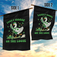 Funny Irish Goose Lover Garden Flag Lucky Goose On The Loose