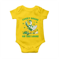 Funny Irish Goose Lover Baby Onesie Lucky Goose On The Loose