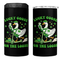 Funny Irish Goose Lover 4 in 1 Can Cooler Tumbler Lucky Goose On The Loose