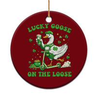 Funny Irish Goose Lover Ceramic Ornament Lucky Goose On The Loose