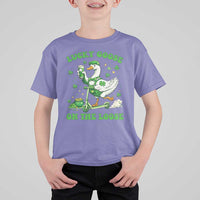 Funny Irish Goose Lover T Shirt For Kid Lucky Goose On The Loose