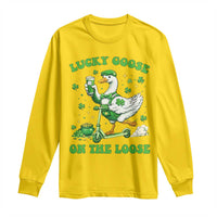Funny Irish Goose Lover Long Sleeve Shirt Lucky Goose On The Loose