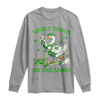 Funny Irish Goose Lover Long Sleeve Shirt Lucky Goose On The Loose
