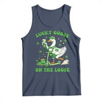 Funny Irish Goose Lover Tank Top Lucky Goose On The Loose
